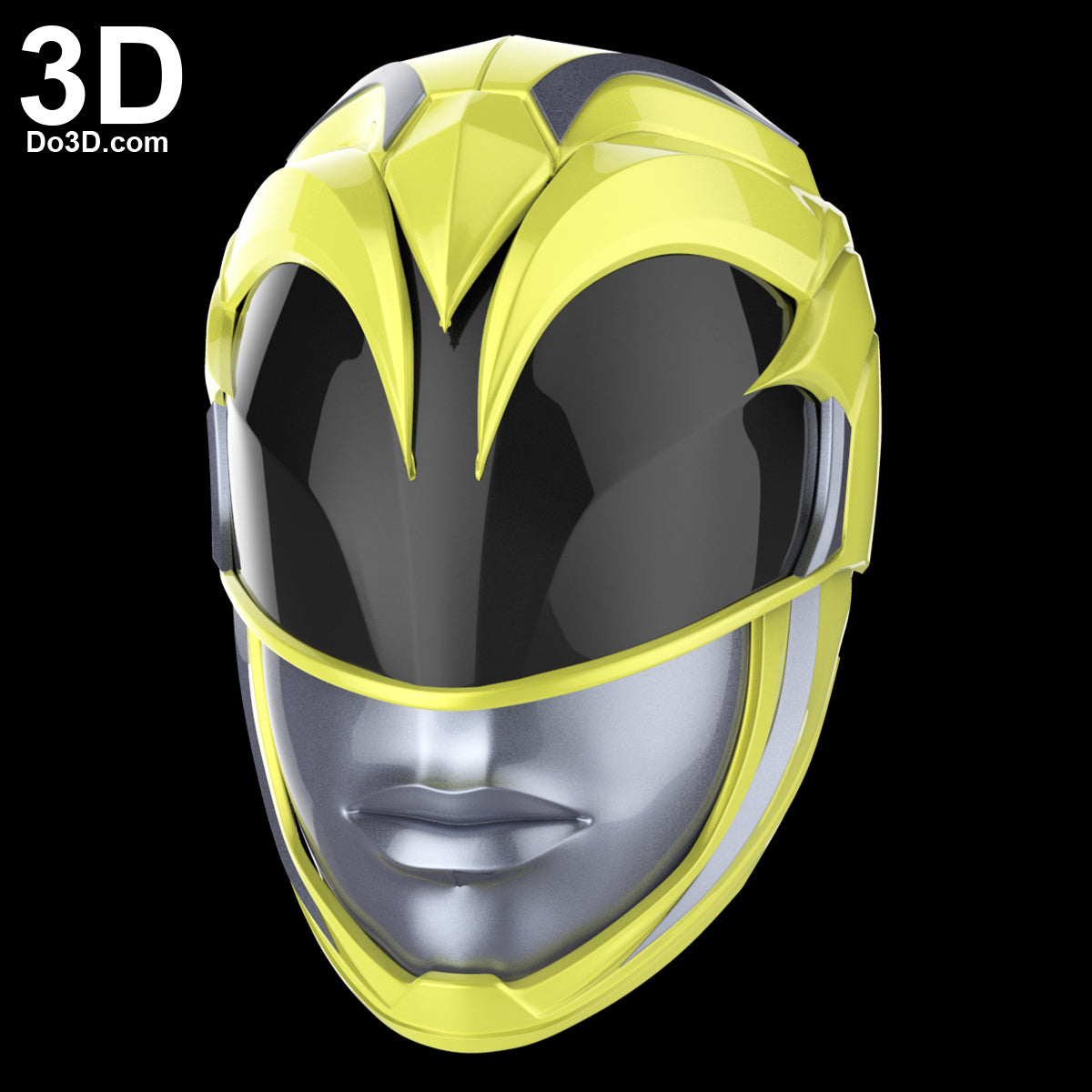 Power Rangers 2017 Red Blue Black Yellow Pink 3D Helmet Model Project #1819
