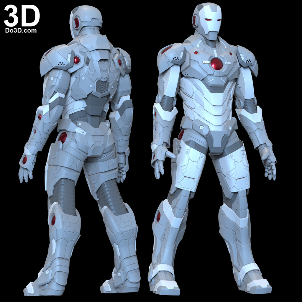 Black x Gold Iron Man Helmet and Armor | 3D Model Project #6239