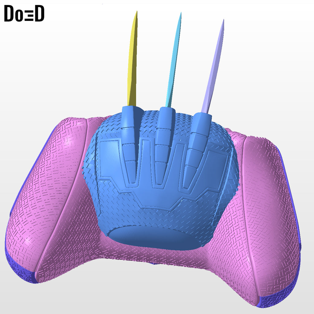 Wolverine Xbox Controller Case Cover | 3D Printable Model Print File #WX11