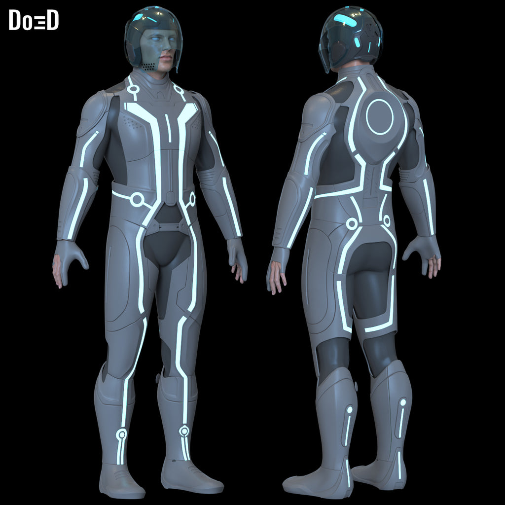 Sam Flynn Tron Legacy Full Body Armor | 3D Printable Model STL Print #FF56