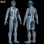 Sam Flynn Tron Legacy Full Body Armor | 3D Printable Model STL Print #FF56