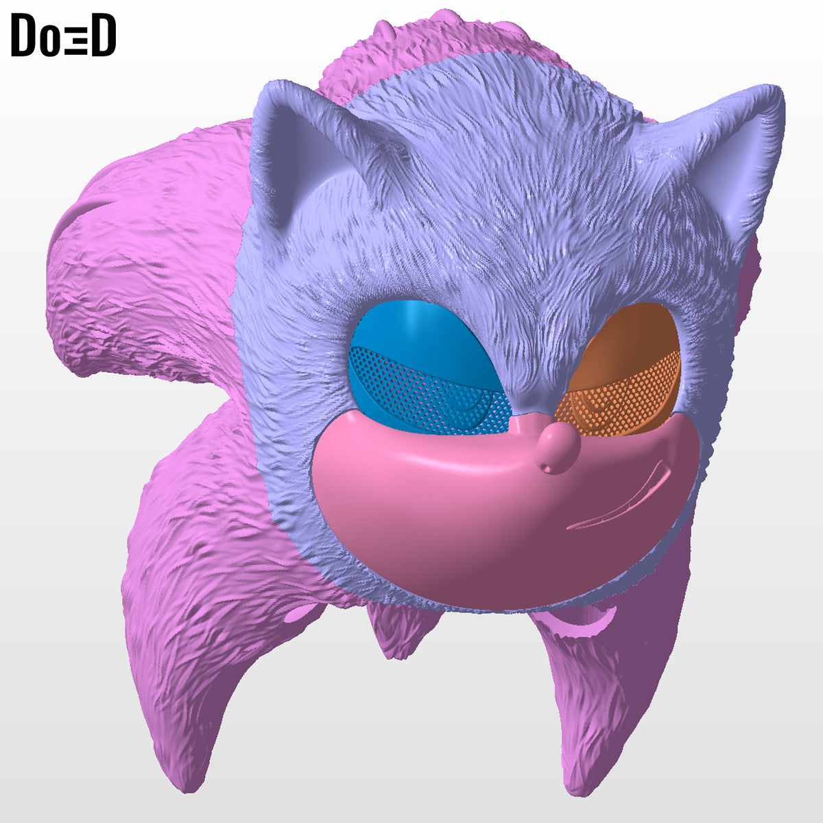 Sonic 3 Classic OG Helmet 3D Model STL File #SB31