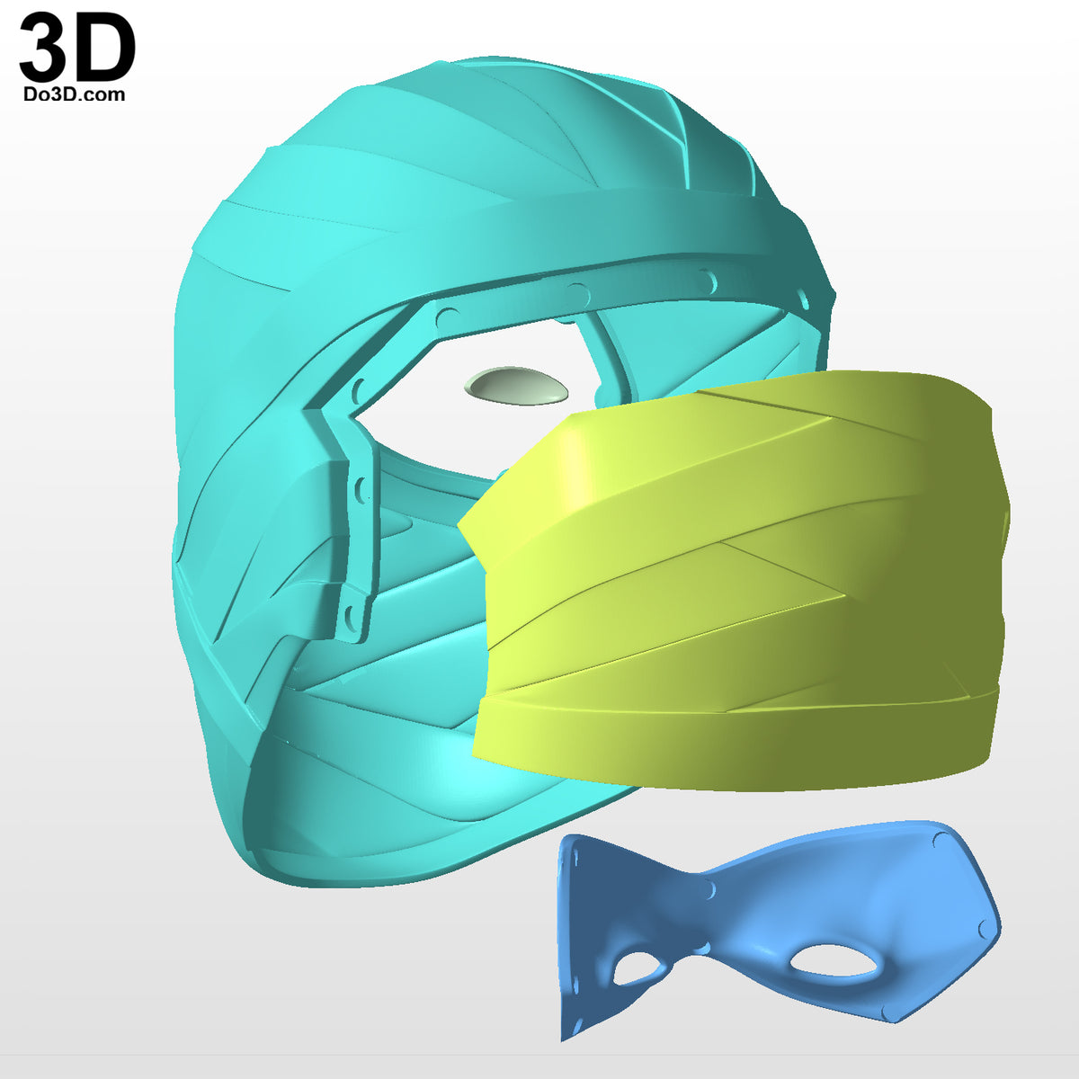 Moon Knight Helmet Face Shell and Hood | 3D Printable Model Print File STL #MK61