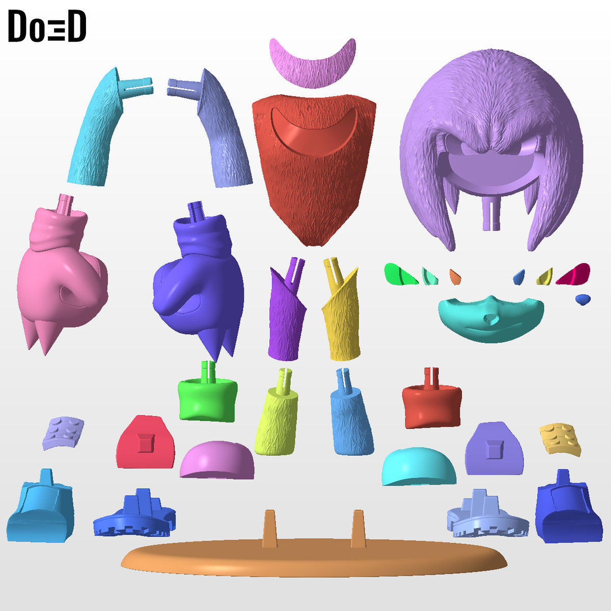 Knuckles Sonic 3 Statue | 3D Printable Model #SKS1