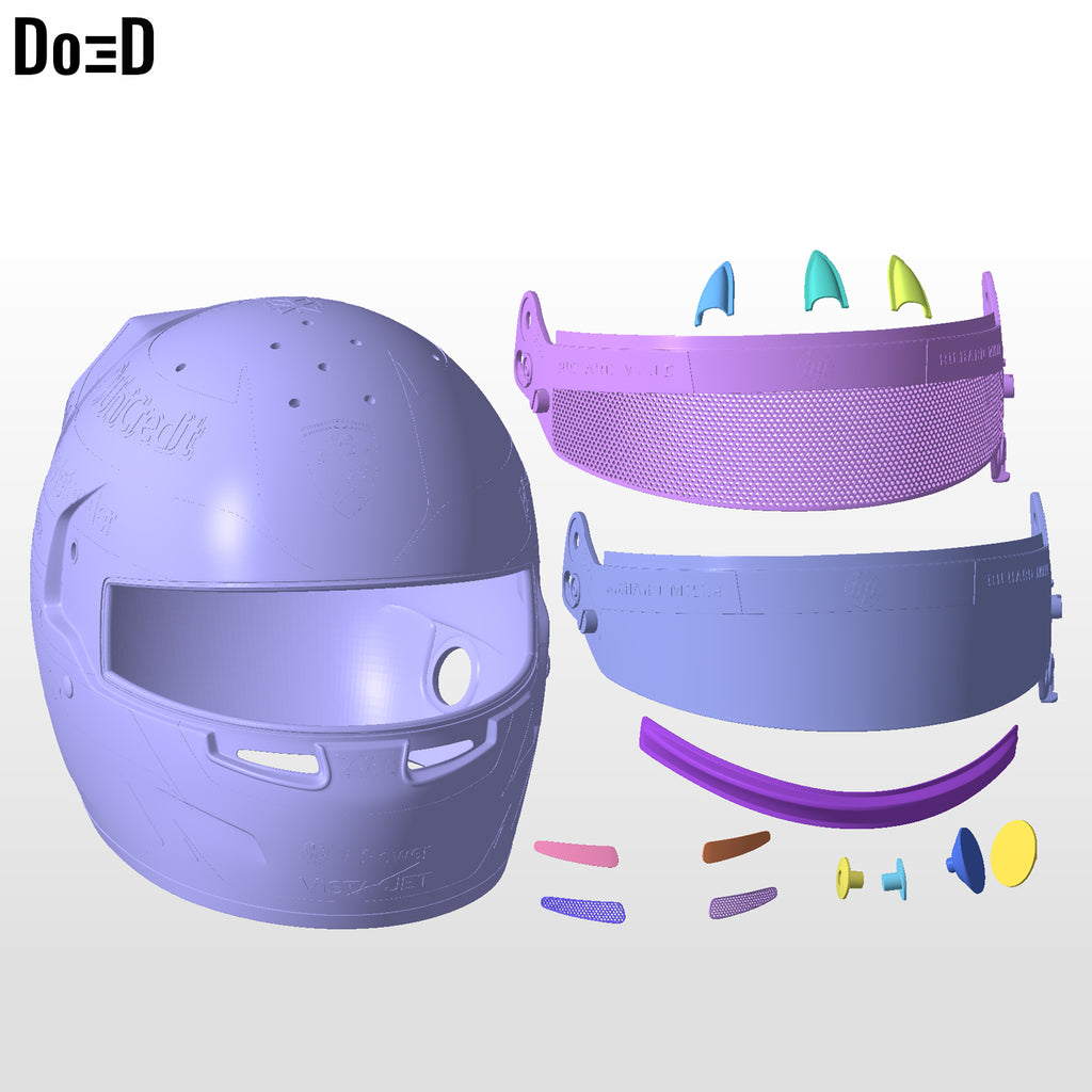 Lewis Hamilton 2026 Helmet F1 Racer Ferrari Bell Formula 1 3D Printable Model #F