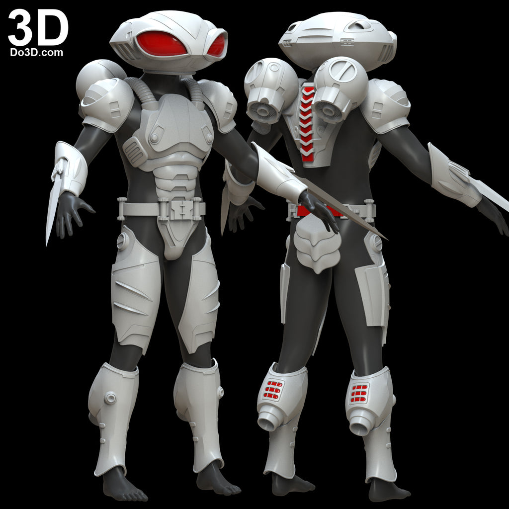 Black Manta Helmet and Armor from Aquaman 2018 | 3D Model Project #4957