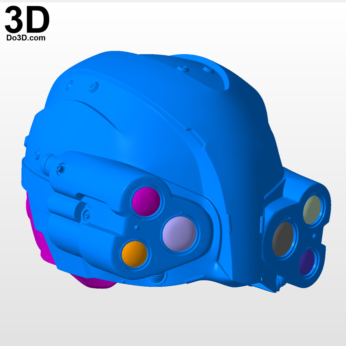 Cyberpunk 2077 Psycho Squad Police Helmet | 3D Printable Model #4335