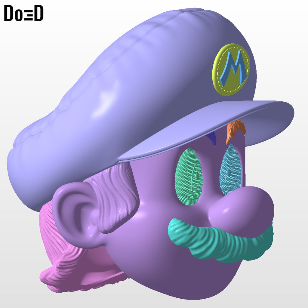 Bundle: Super Mario Movie Cosplay Luigi Mario Helmets Cap | 3D Print Model #MB78
