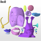 Den Den Mushi Monkey D. Garp One Piece Transponder Snail 3D Model STL #MD979