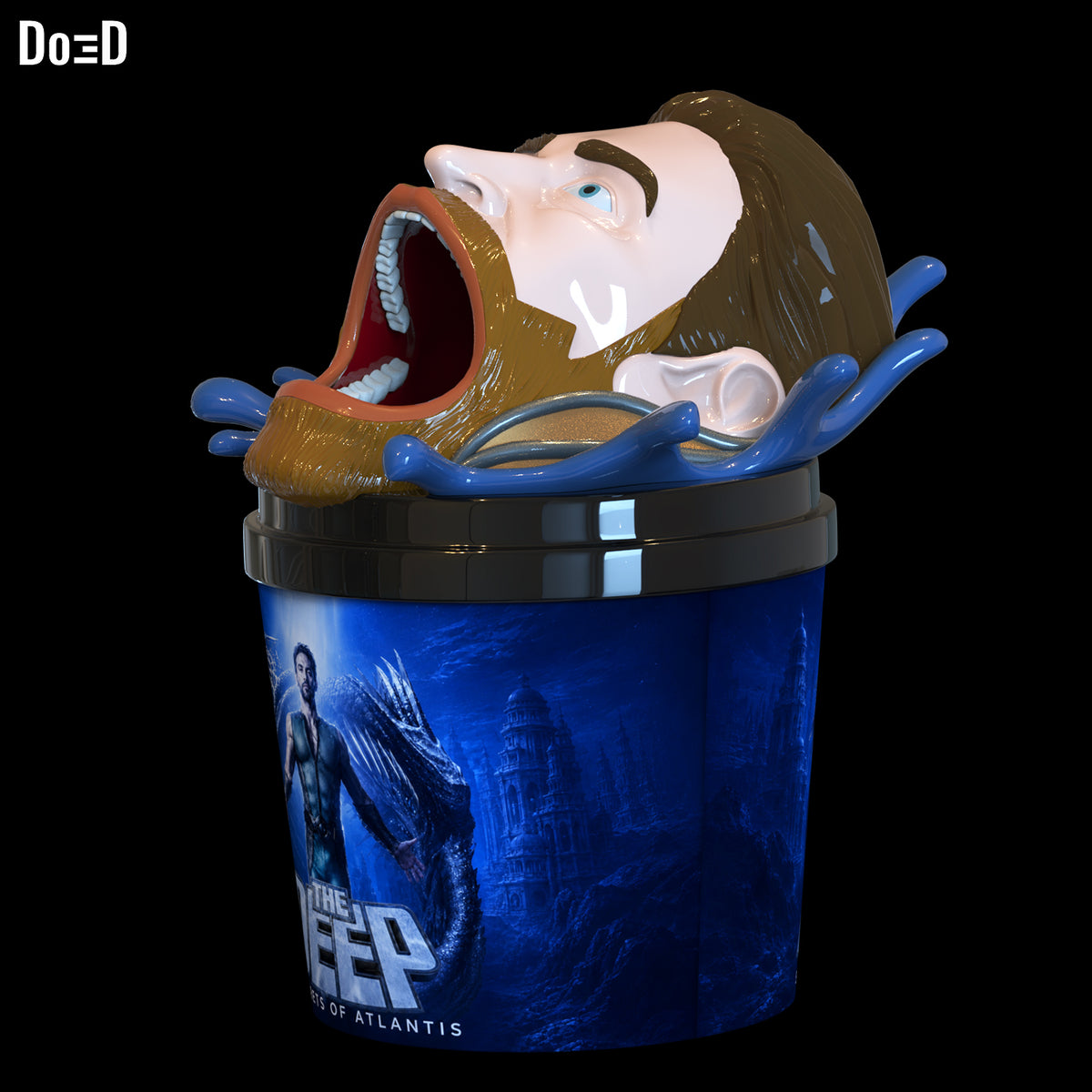 Deep Popcorn Bucket Container The Boys | 3D Printable Model STL Print File #DB15