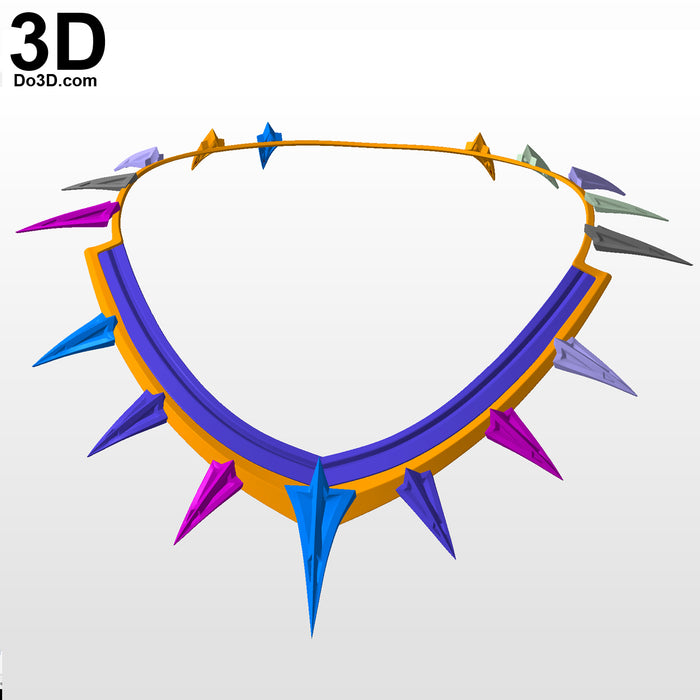 Black Panther Civil War & Tchaka T'Chaka Necklace | 3D Model Project #4365