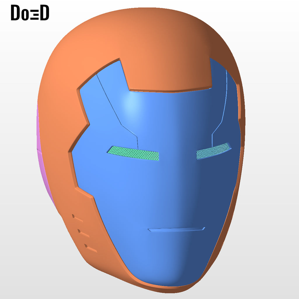 Iron Man Helmet Armored Adventures | 3D Printable Model STL #AA29