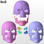 Skeletor Helmet + Collar Masters of the Universe Mask 3D Printable Model #MU773