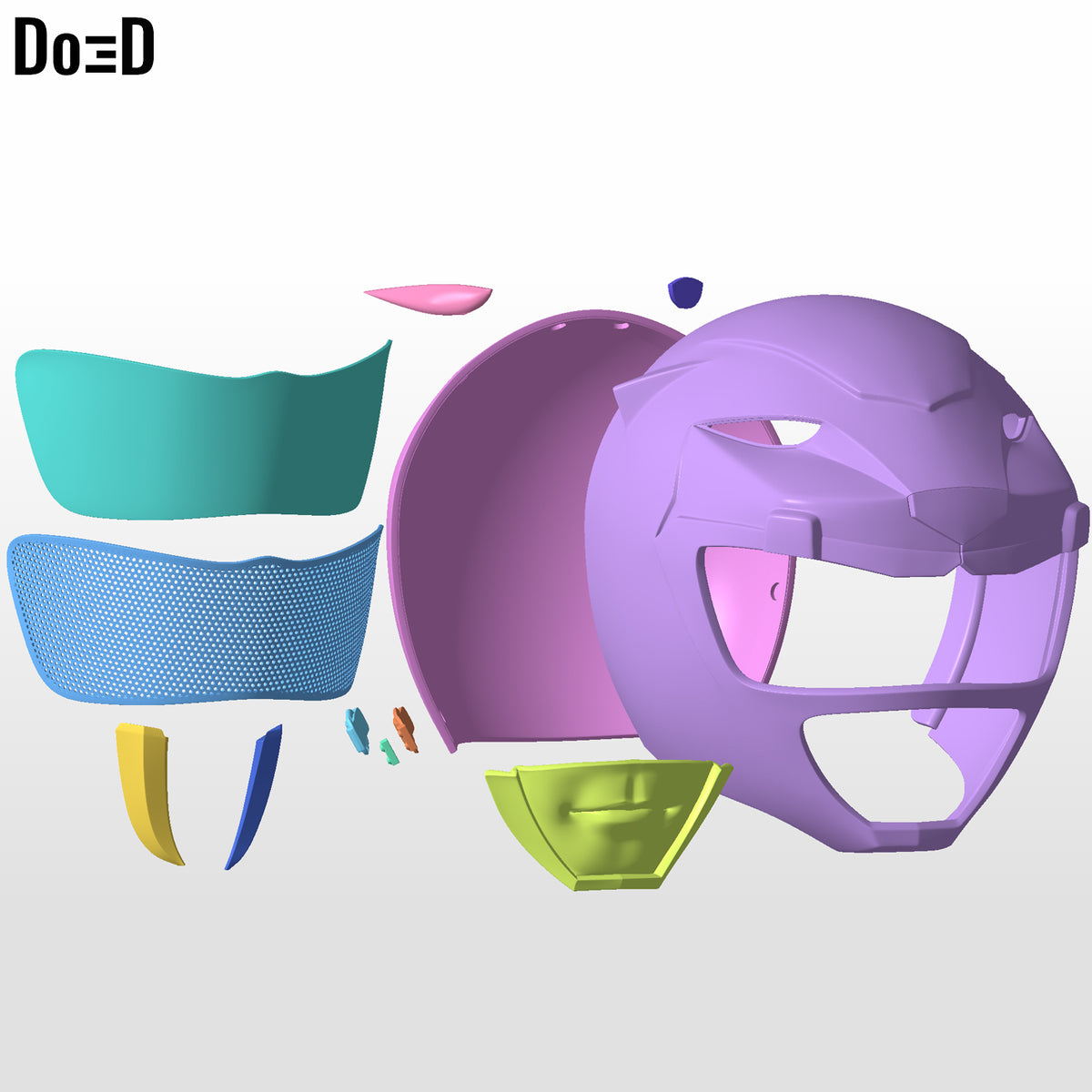 Yellow Ranger Classic Helmet Mighty Morphin Power Rangers MMPR 3D Model #2736