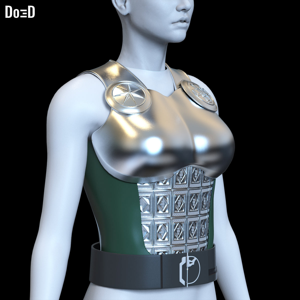 Female Doctor Doom Chest Torso Avengers Doomsday | 3D Printable Model #FDD19