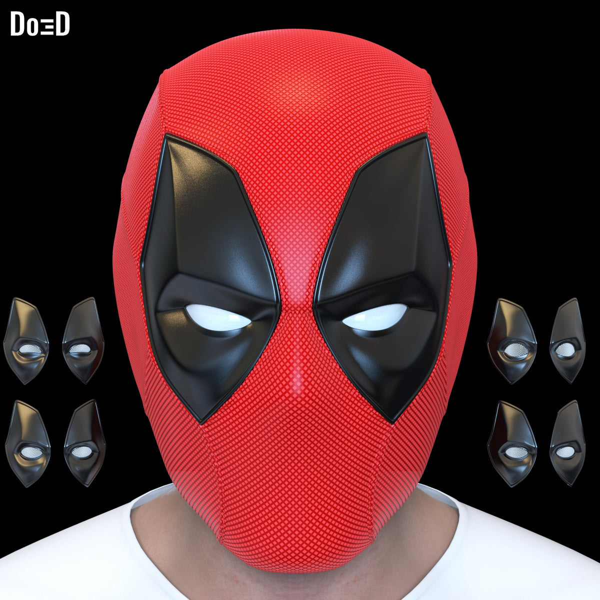 Bundle: Deadpool 3 Helmet + Wolverine Ear & Skull 3D Printable Model STL #D2619