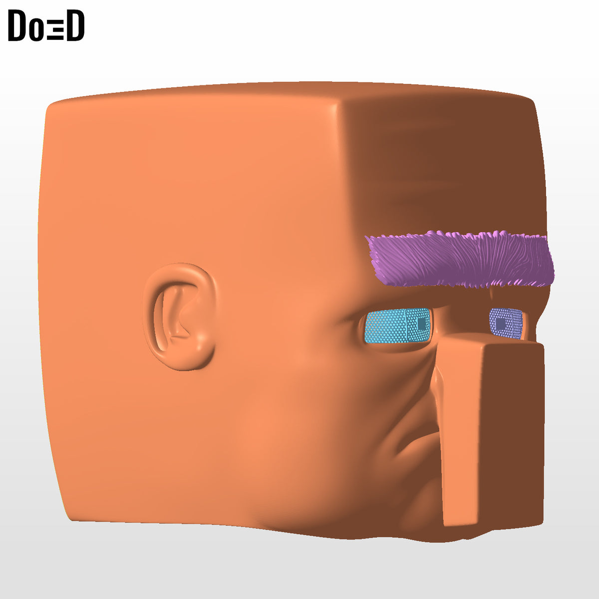 Villager Helmet Head Minecraft Movie | 3D Printable Model STL File #V11