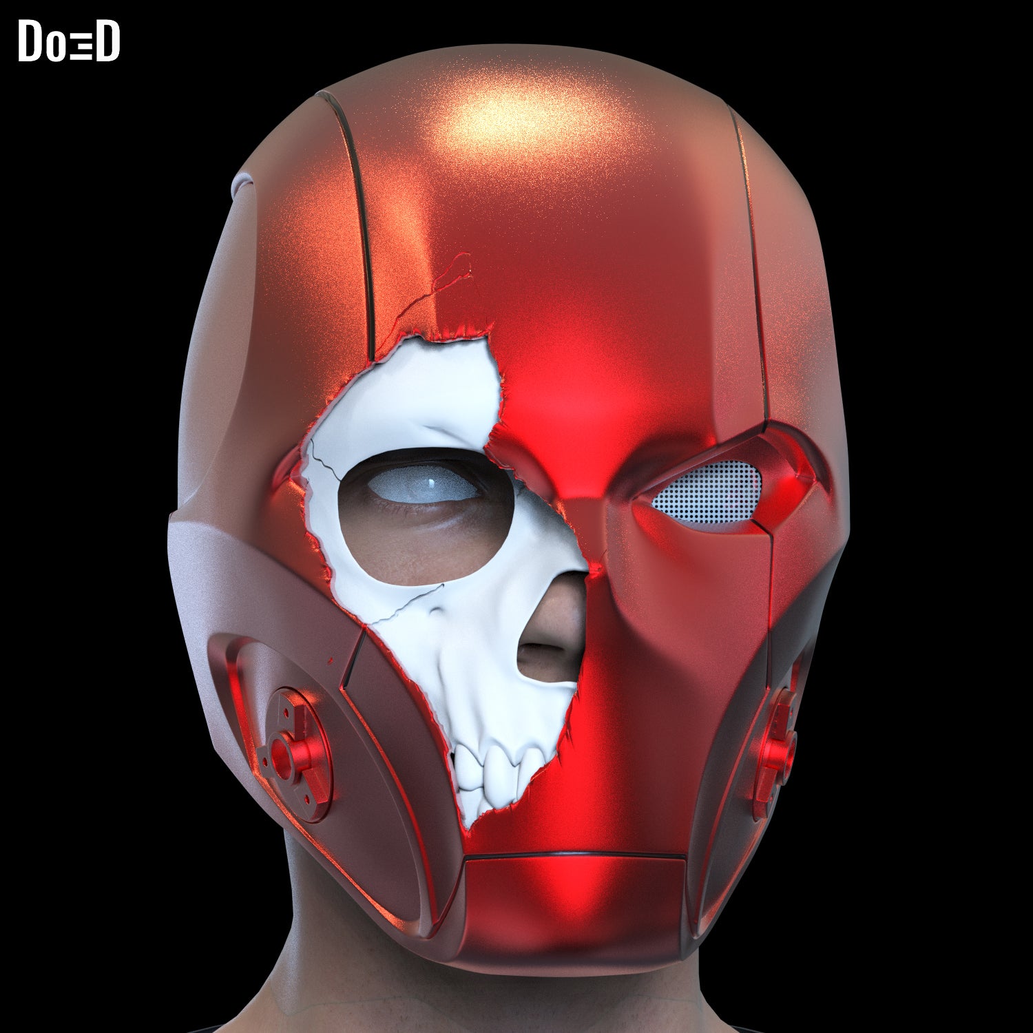 Red Hood Titans Zombie Skull Helmet Jason Todd STL Files | Do3D Plus