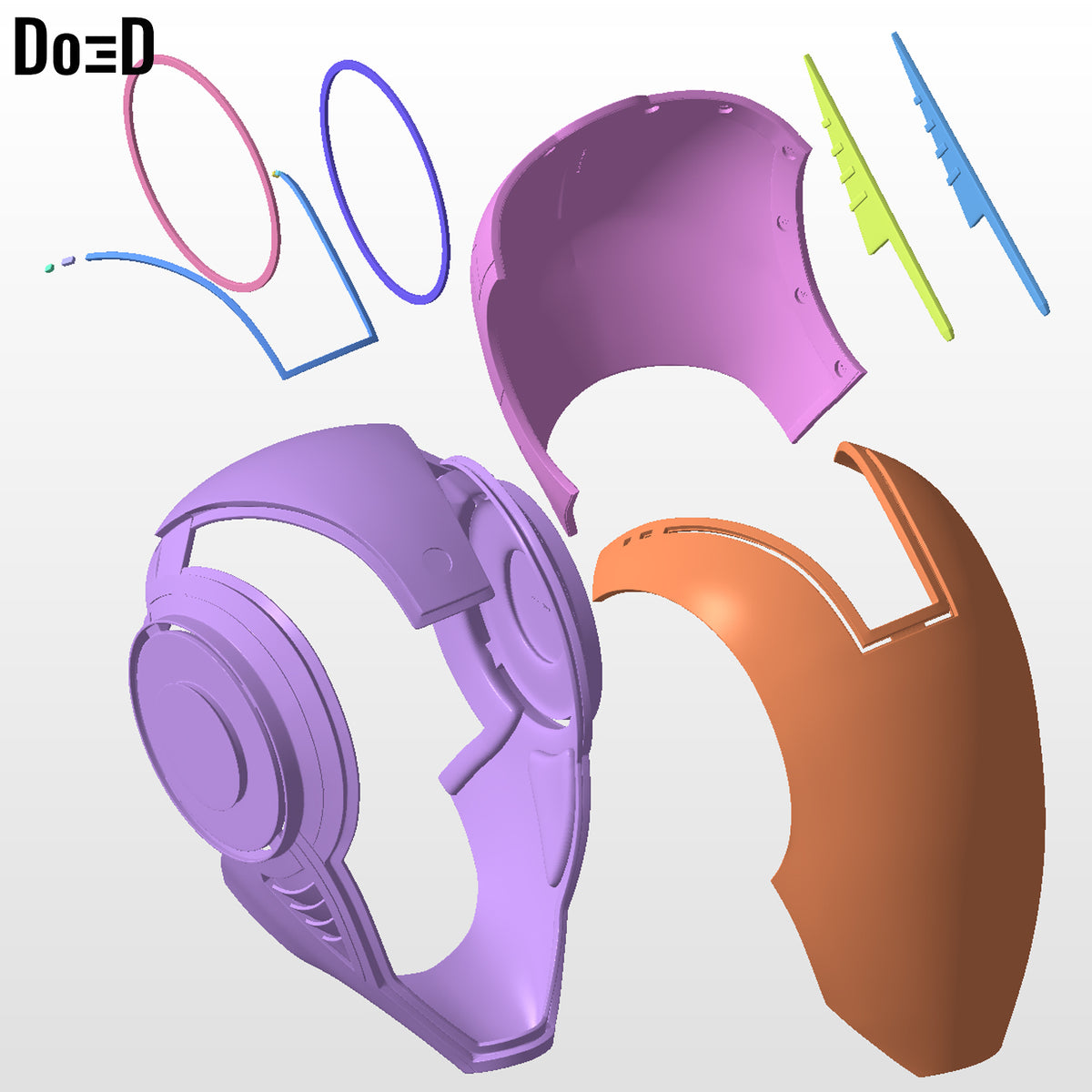 Paige Tesler Tron Uprising Helmet | 3D Printable Model #PT29