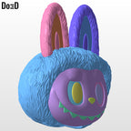 Labubu Wearable Helmet 3D Printable Model STL File #LB112