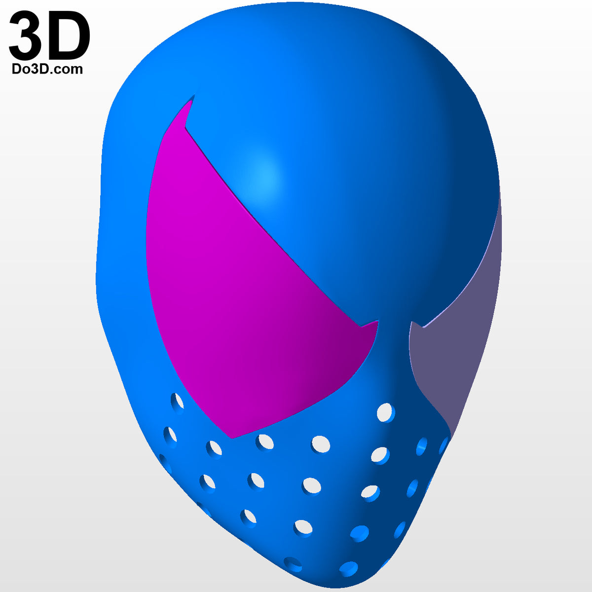 Scarlet Spider-man Face Shell with Large Eyes 3D Printable Model STL File #5518