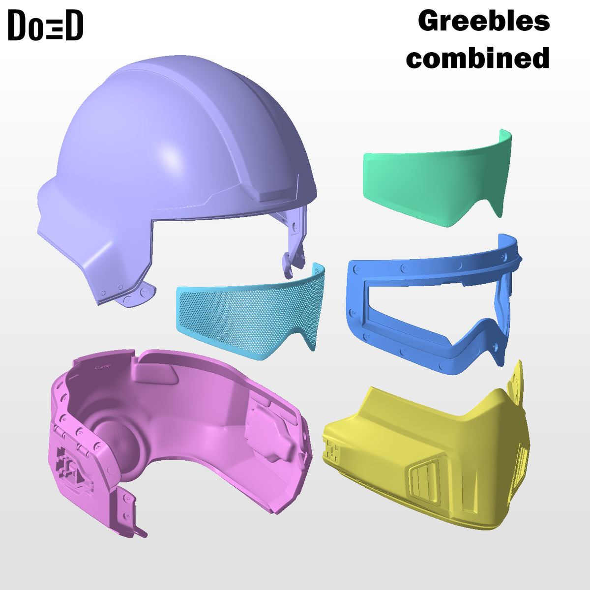 Helldivers Helmet 1 B-01 | 3D Printable Model #H001