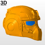 Anthony Carmine Helmet From Gears Of War | 3D Model Project #5557