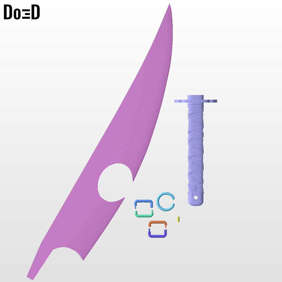 Tengen Uzui Nichirin Swords Demon Slayer Weapon | 3D Printable Model #TUDS1