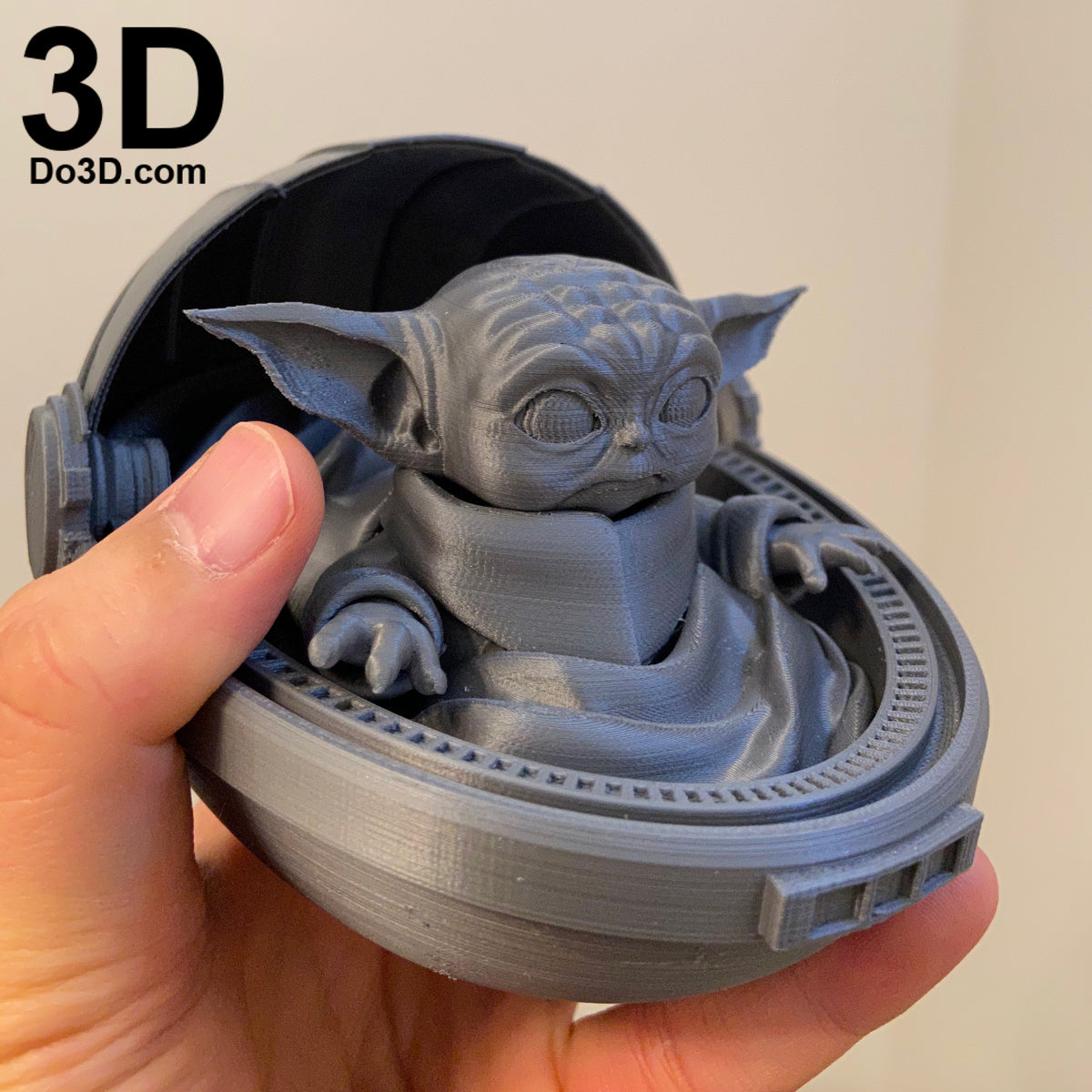 The Child Baby Yoda Set from Mandalorian (Toy, Statue) 3D Printable Model #6329