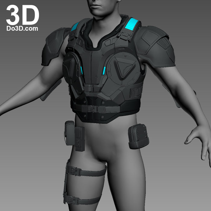 JD Fenix Gears of War 4 Full Body Armor Suit Set | 3D Model Project #1075
