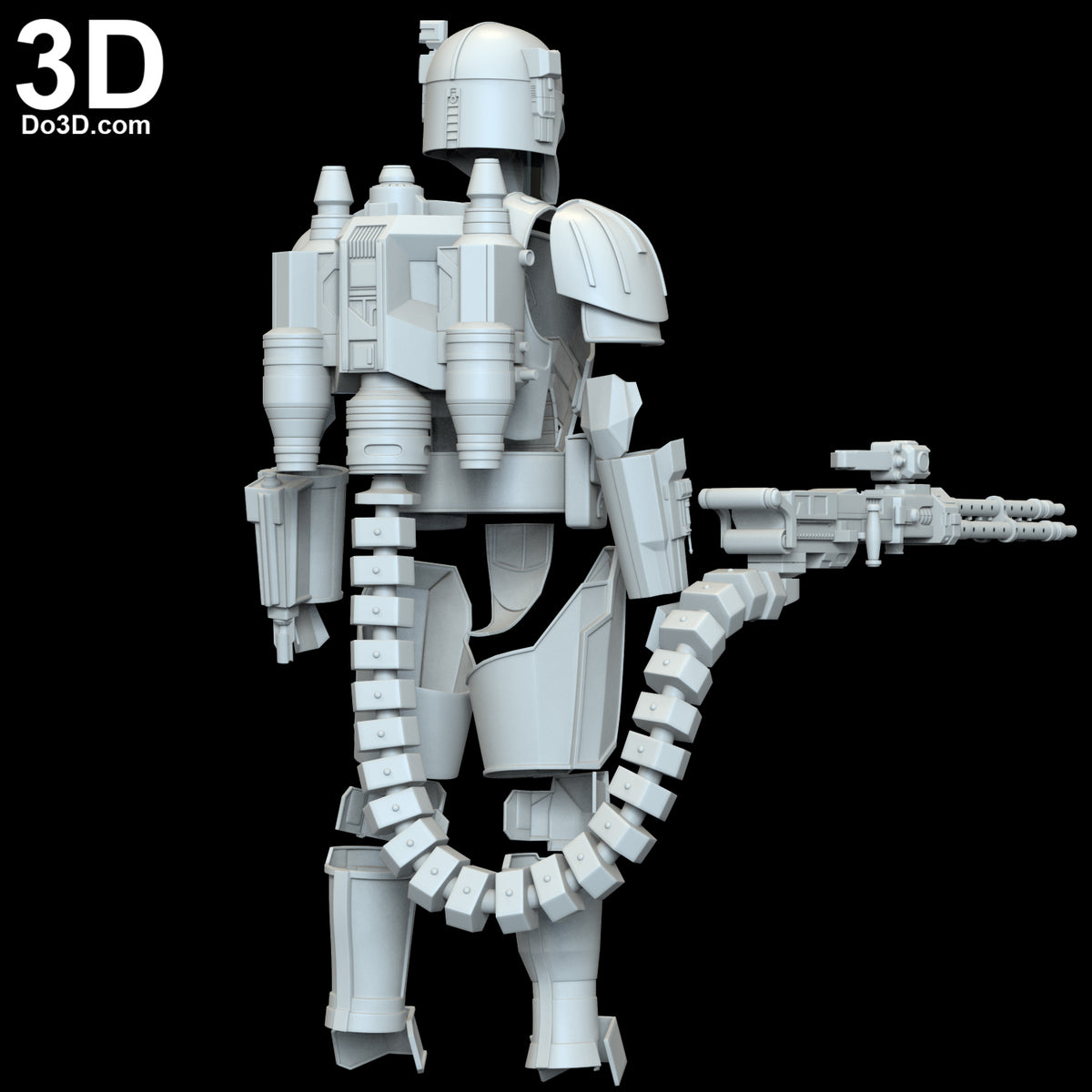 Heavy Infantry Mandalorian Paz Vizla Armor Set | 3D Model Project #6298