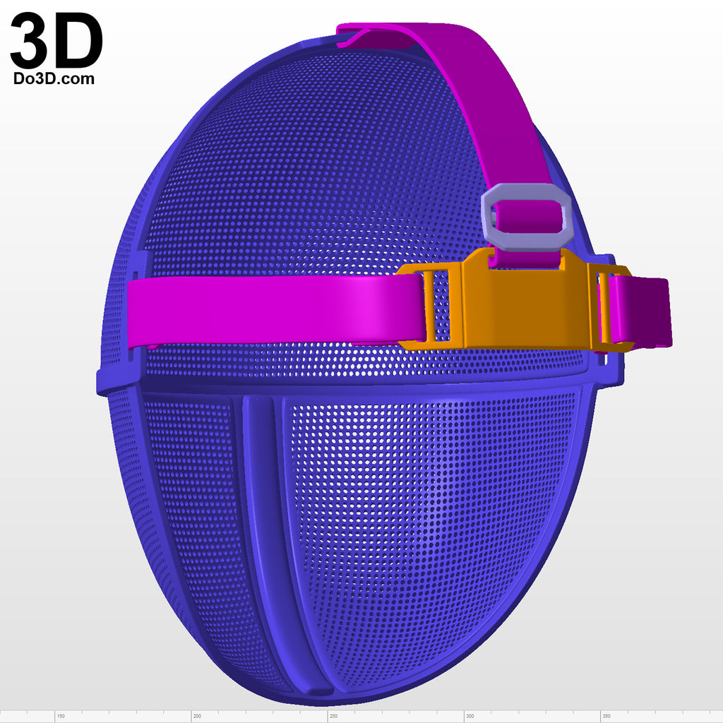 Squid Game Pink Soldier Mask / Helmet Red Hood | 3D Printable Model #SG93