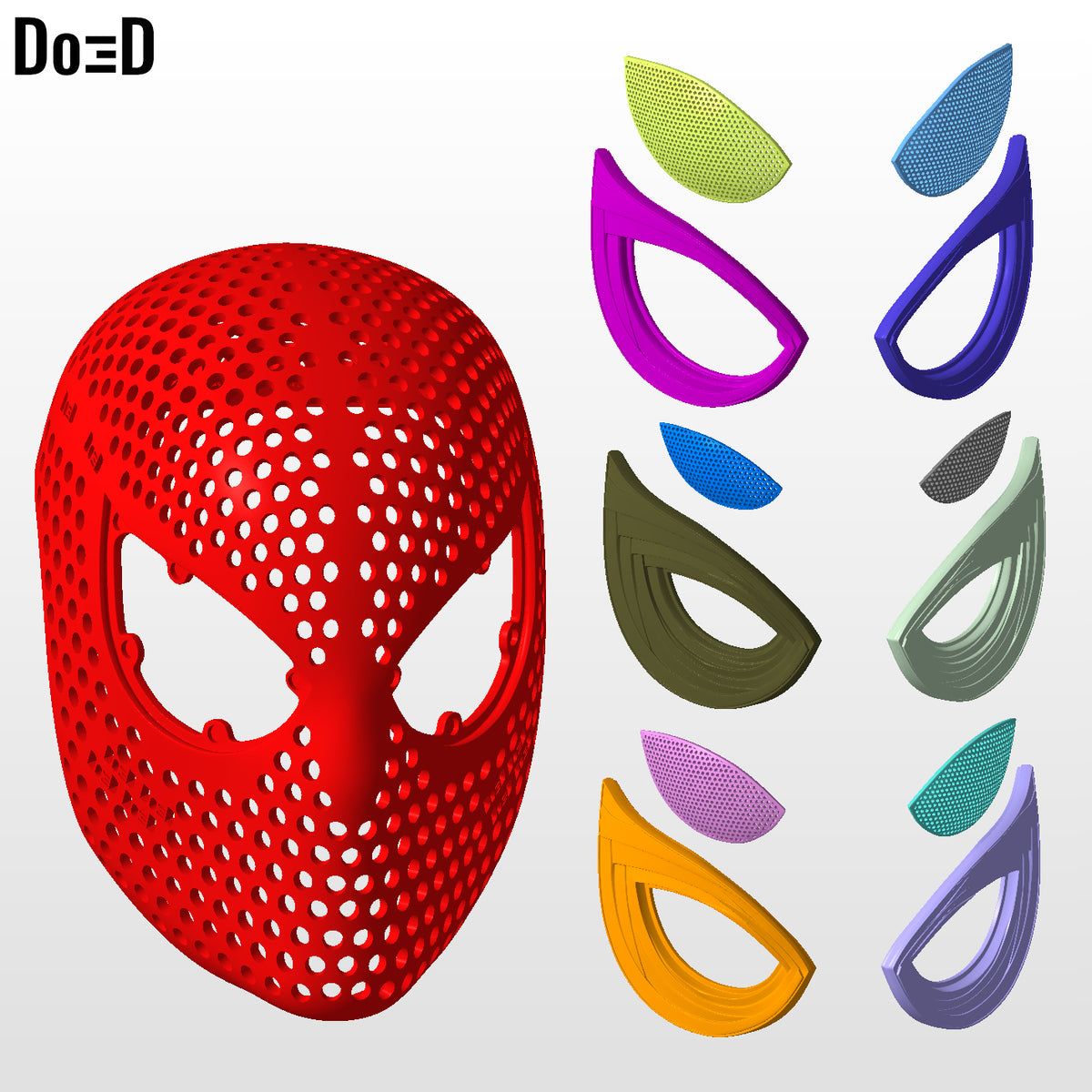 Spider-Man Homecoming Mask Face Shell Helmet Cowl | 3D Printable Model STL #1760
