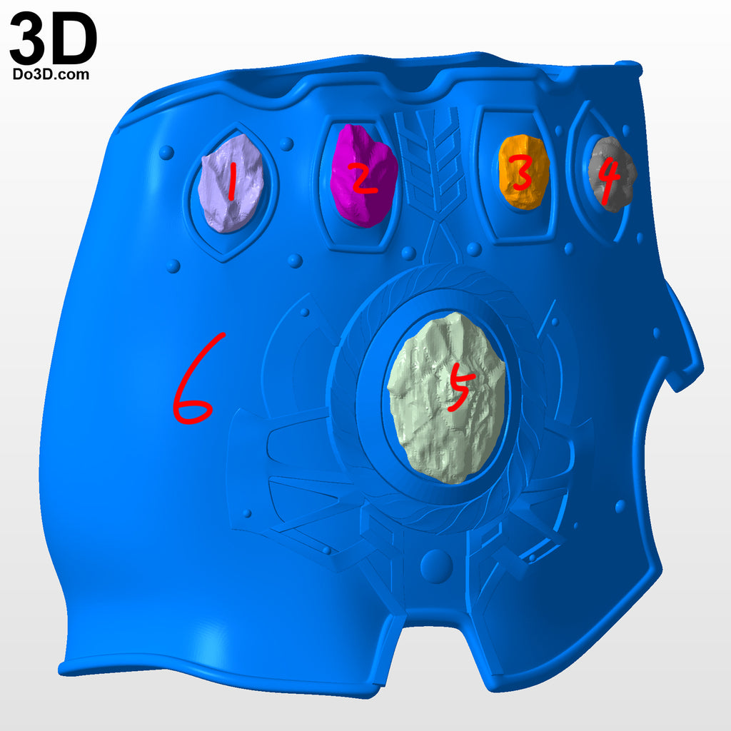 Thanos Infinity Gauntlet Forearm & Glove D23 | 3D Model Project #3944