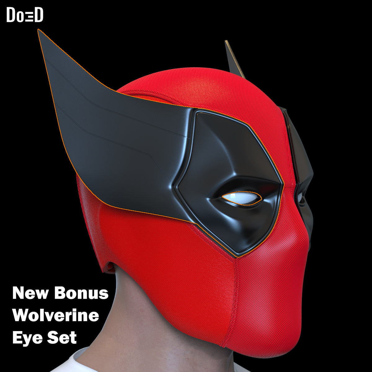 Classic Deadpool helmet | 3D printable model file STL #P805