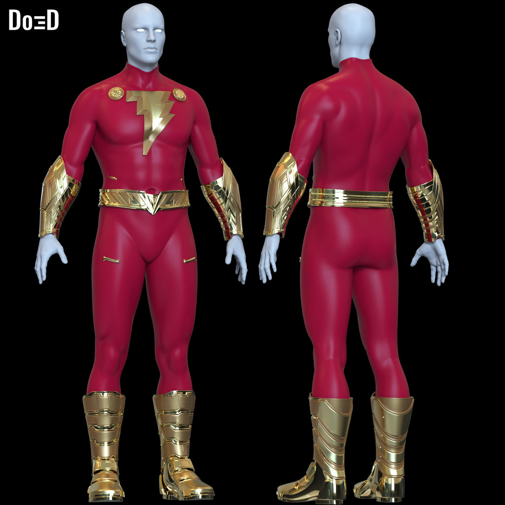 Shazam! 2 Armor Set Cosplay Replica Prop Armors | 3D Printable Models #S574