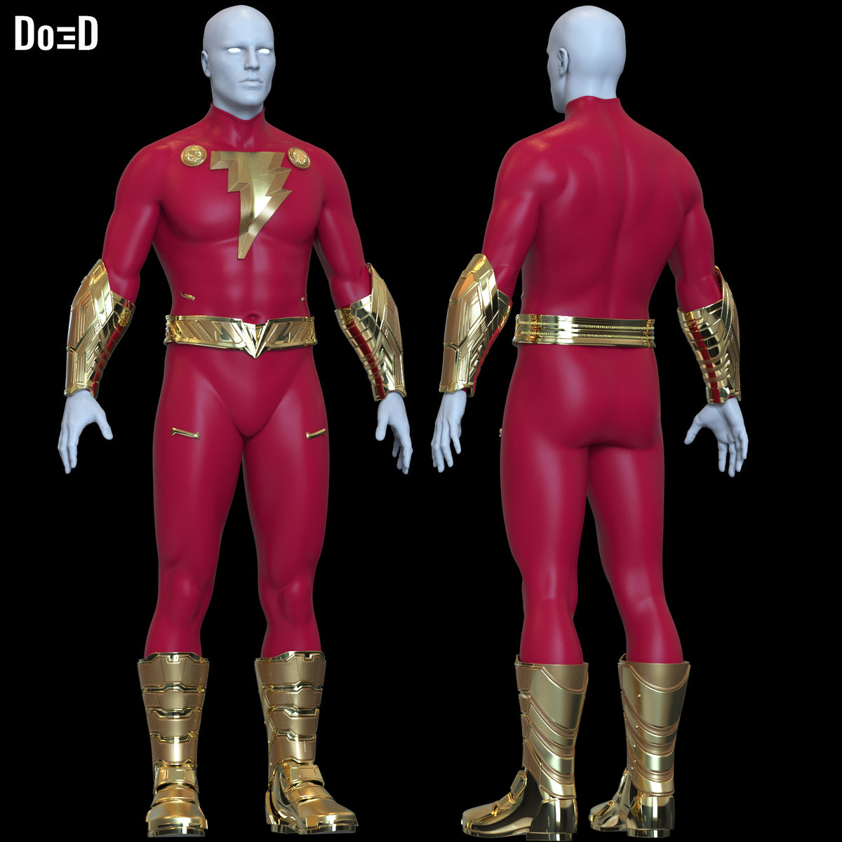 Shazam! 2 Armor Set Cosplay Replica Prop Armors | 3D Printable Models #S574