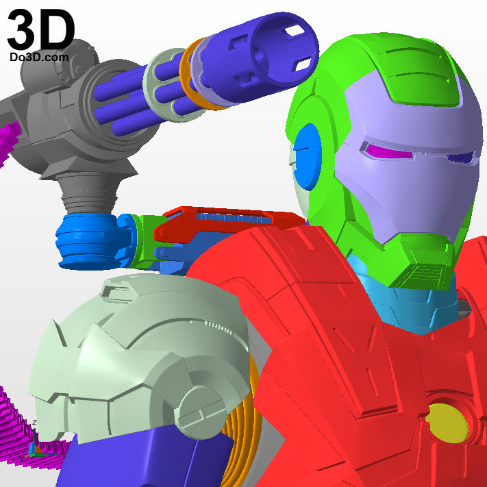 Iron Man Mark I Armor War Machine 001  MK 1 | 3D Printable Model STL File #795