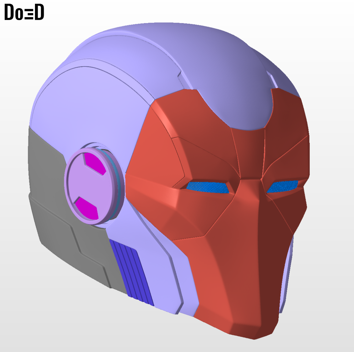 Armorized Deadpool Warriors Iron Man Helmet | 3D Printable Model #AR20