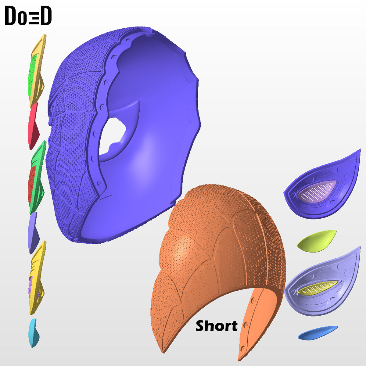 Iron Spider Endgame Spider-man Face Shell Helmet 3D Printable Model STL #4544