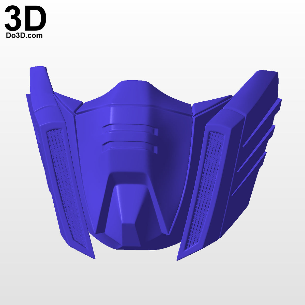 GF13-017NJII God Gundam Burning Gundam Style Face Mask | 3D Printable Model #F4