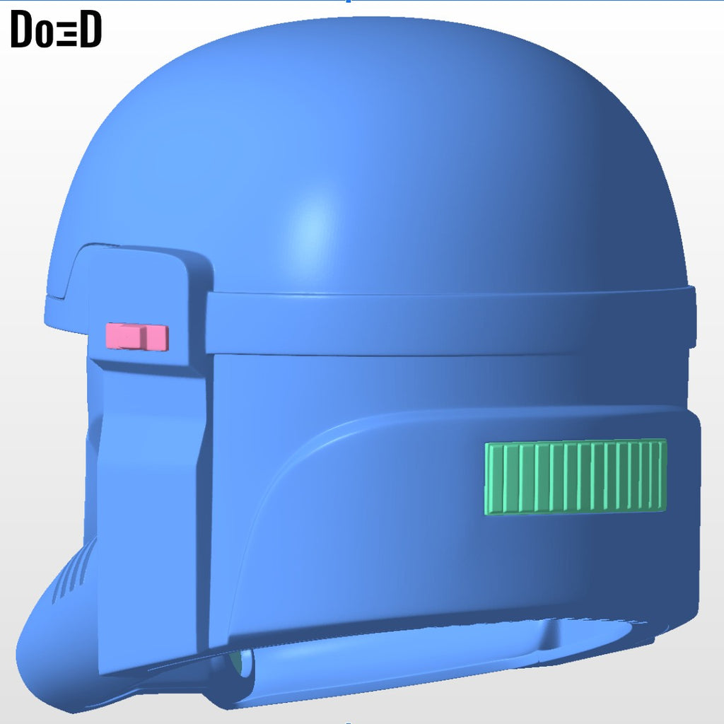 Beskar Trooper Super Commando Mandalorian Helmet 3D Printable Model STL File #SC