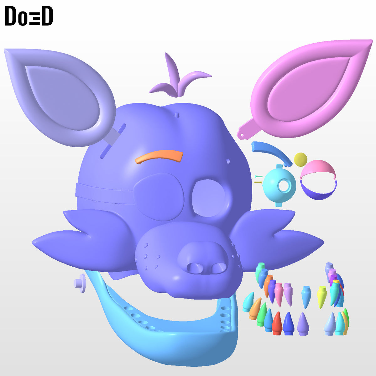 Foxy the Pirate Helmet Five Nights at Freddy's | 3D printable model file #F152