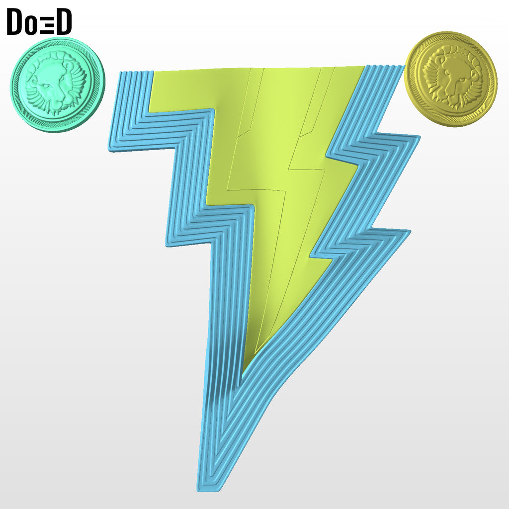 Shazam! 2 Armor Set Cosplay Replica Prop Armors | 3D Printable Models #S574