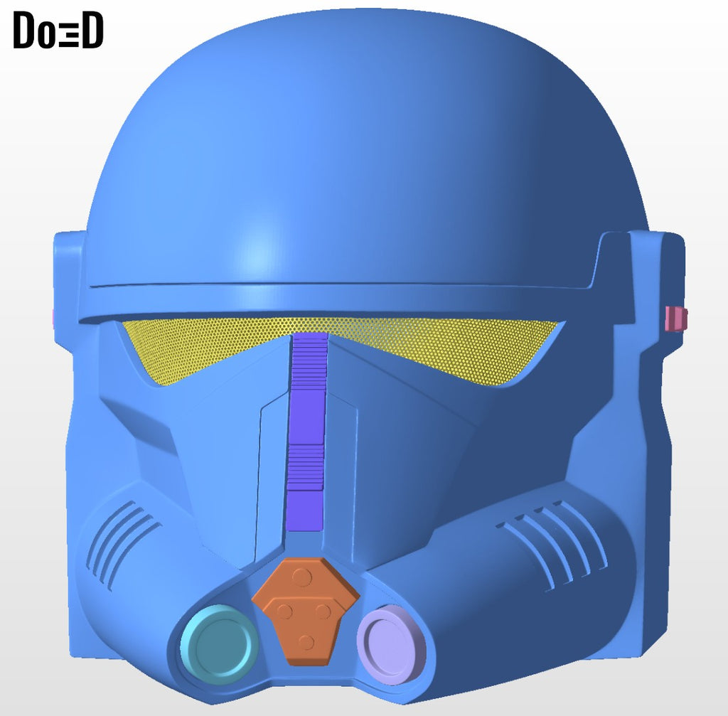 Beskar Trooper Super Commando Mandalorian Helmet 3D Printable Model STL File #SC