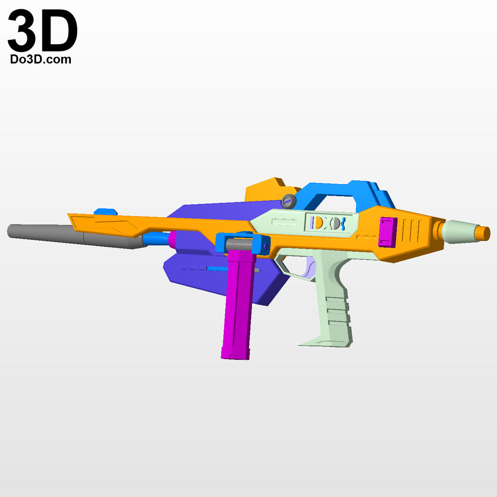 Gundam RX 178 MK II Gun, Blaster, High-energy Beam Rifle, 3D Model Project #3537