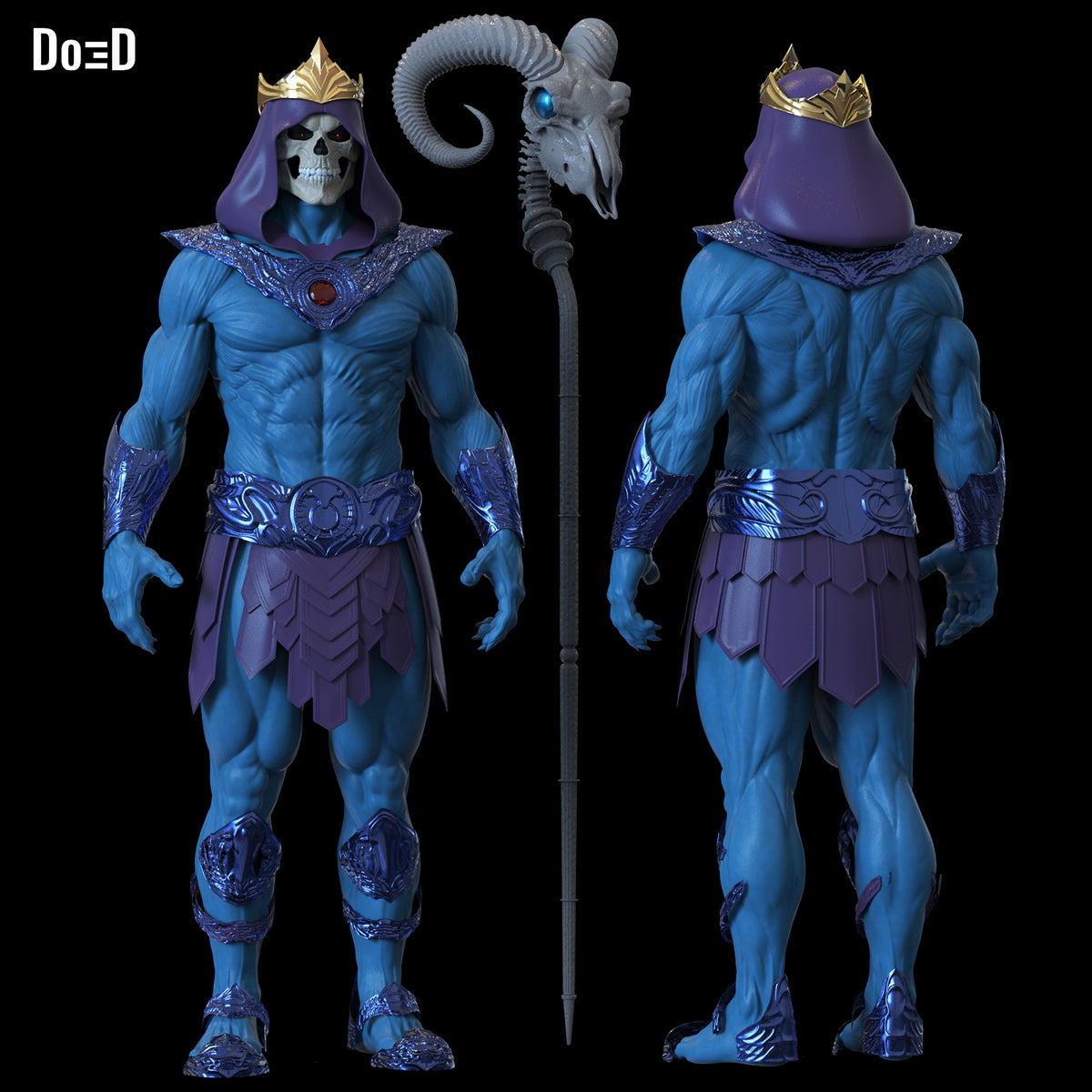 Skeletor Full Set Masters of the Universe 3D Printable Model STL File #SF6341