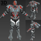 Cyborg Justice League Variant Armor KAI Arts | 3D Printable Model #3086