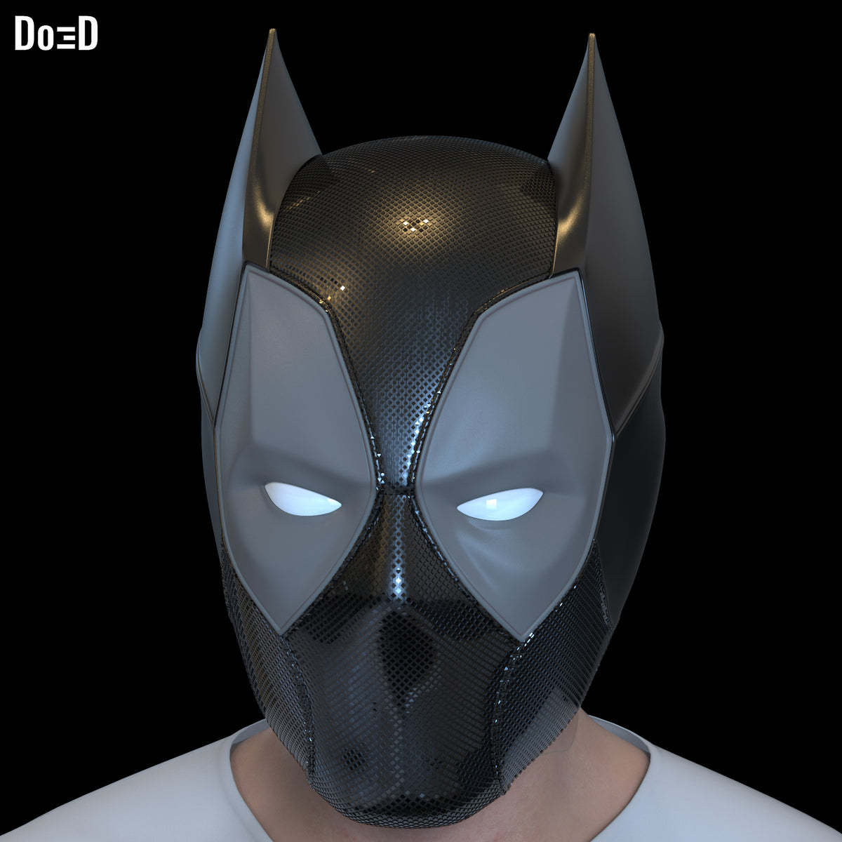 BatPool Bundle Modular Helmet (Batman Deadpool) 3D Printable Model #B9