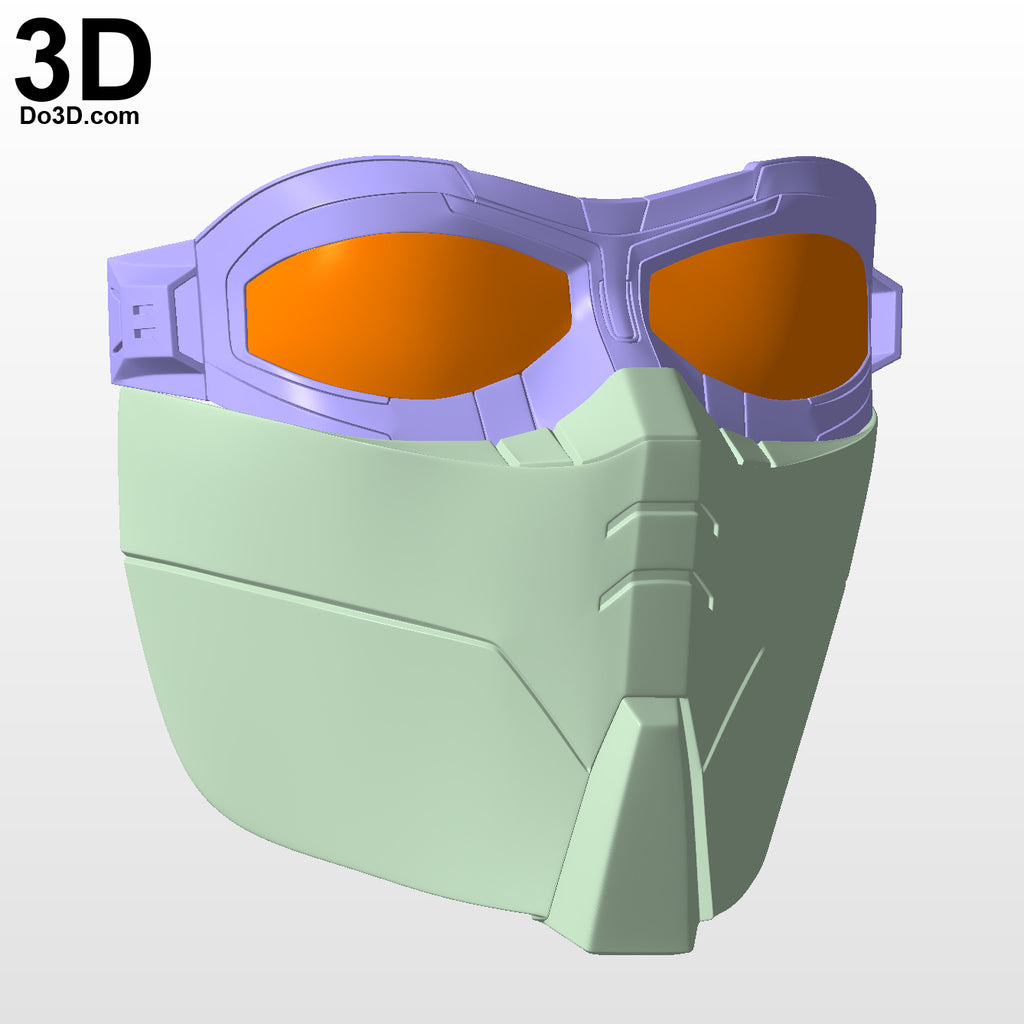 EF01 Face Mask and Goggles | 3D Printable Model STL